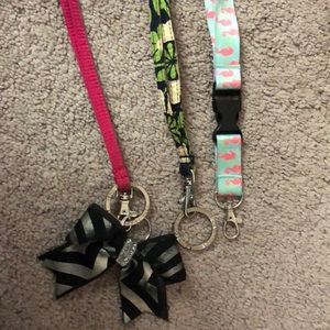 Vera Bradley and Simply Southern lanyards (set)